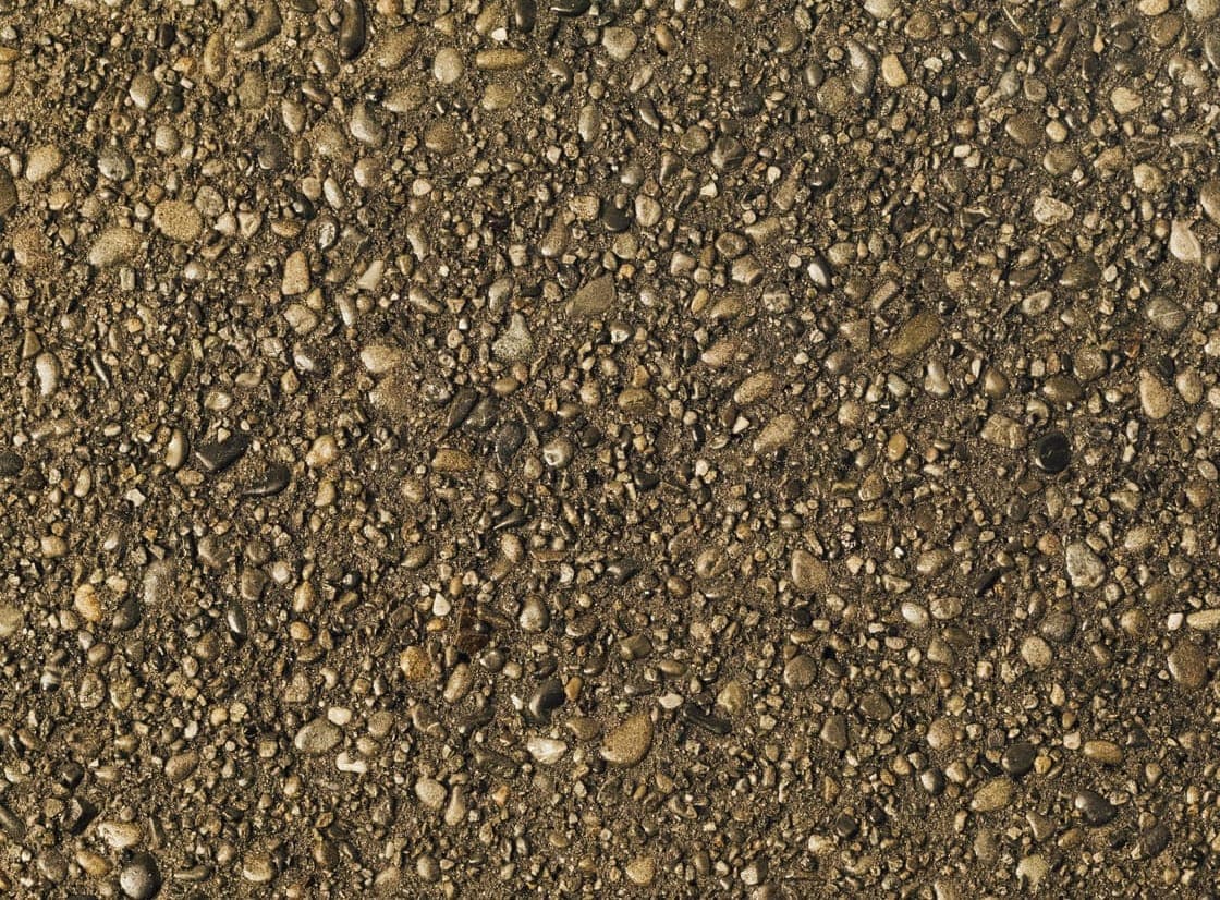 Black exposed aggregate