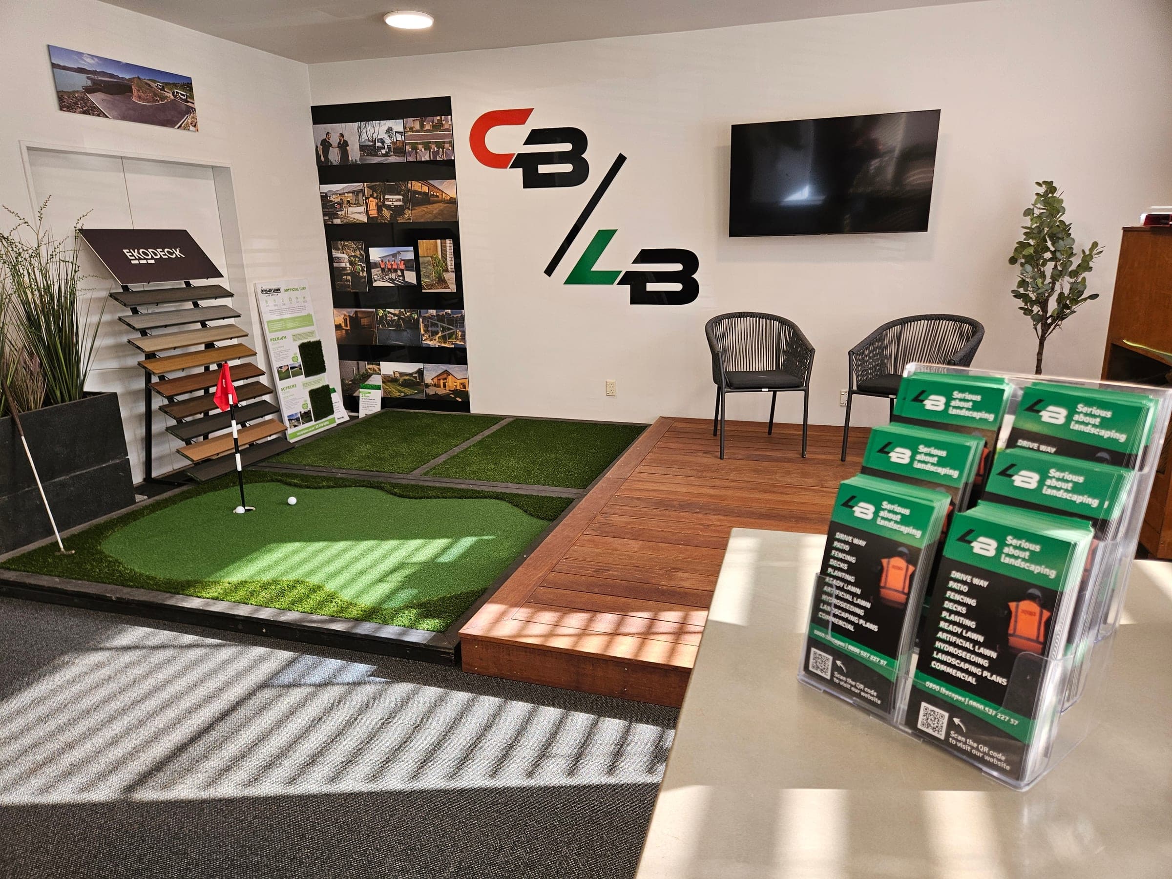 Inside the Landscape Brothers showroom in Sydenham, Christchurch